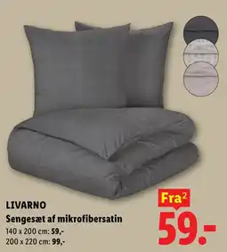 Lidl Livarno sengesæt af mikrofibersatin tilbud