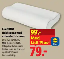 Lidl Livar no nakkepude med viskoelastisk skum tilbud