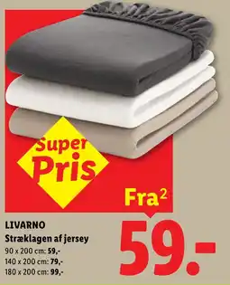 Lidl Livarno stræklagen af jersey tilbud