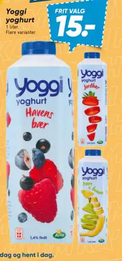 Bilka Yoggi yoghurt tilbud
