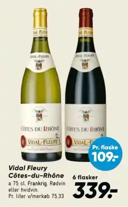 Bilka Vidal Fleury Côtes-du-Rhône tilbud