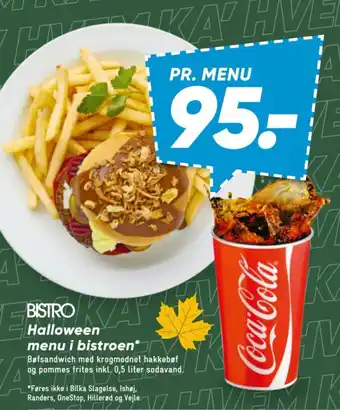Bistro Halloween menu