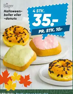 Bilka Bager Halloween-boller eller -donuts tilbud