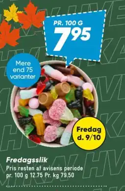 Bilka Fredagsslik tilbud