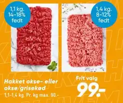 Bilka Hakket okse- eller okse/grisekød tilbud