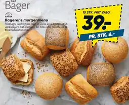 Bilka Bagerens morgenmenu tilbud