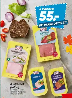 Bilka 3-stjernet pålæg tilbud