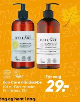Bilka Eco Care håndsæbe tilbud