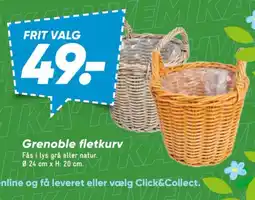 Bilka Grenoble fletkurv tilbud