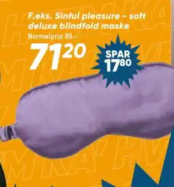 Bilka Sinful pleasure soft deluxe blindfold maske tilbud
