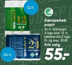 Bilka KæmpeKøb papir tilbud