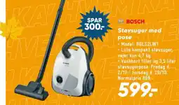 Bilka Bosch Støvsuger med pose tilbud
