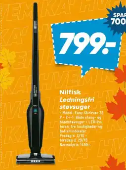 Bilka Nilfisk Ledningsfri støvsuger tilbud