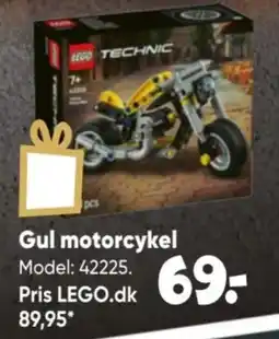 Bilka Lego Technic Gul motorcykel tilbud