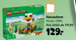Bilka LEGO Minecraft Hønsefarm tilbud