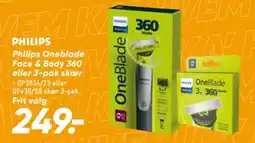 Bilka Philips Oneblade Face & Body 360 tilbud