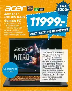 Bilka Acer Nitro tilbud