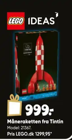 Bilka LEGO Måneraketten fra Tintin tilbud