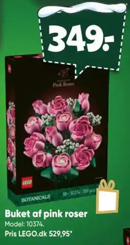 Bilka LEGO Buket af pink roser tilbud