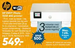 Bilka Hp envy photo 7230 aio printer tilbud