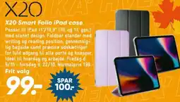 Bilka X20 Smart Folio iPad case tilbud