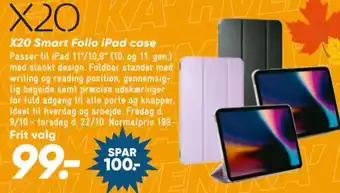 Bilka X20 Smart Folio iPad case tilbud