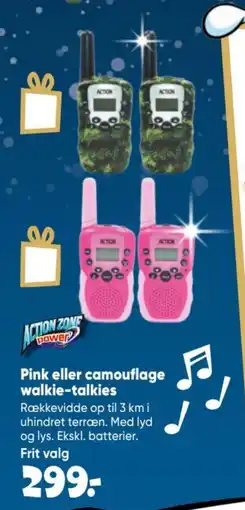 Bilka Action Zone power walkie-talkies tilbud