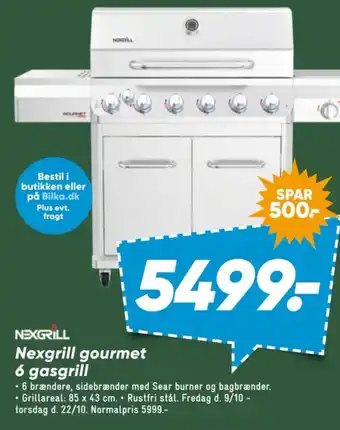 Bilka Nexgrill gourmet 6 gasgrill tilbud