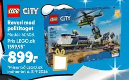 Bilka Lego City Røveri mod polititoget tilbud