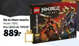 Bilka lego ninjago legends the twin titan mechs tilbud