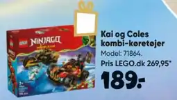 Bilka LEGO Ninjago Kai og Coles kombi-køretøjer tilbud
