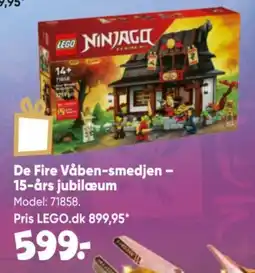 Bilka lego ninjago de fire våben-smedjen tilbud