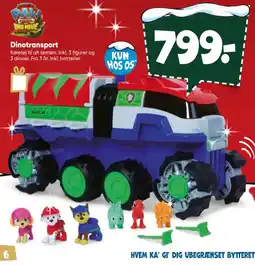 Bilka Paw Patrol Dino Movie Dinotransport tilbud