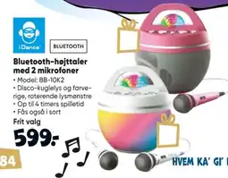 Bilka iDance Bluetooth-højttaler med 2 mikrofoner tilbud