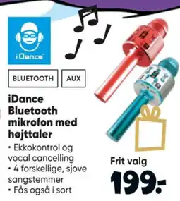 Bilka iDance Bluetooth mikrofon med højttaler tilbud