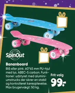Bilka SpinOut Bananboard tilbud