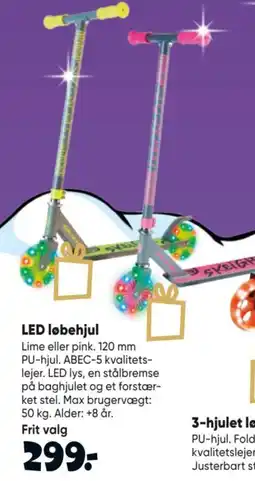 Bilka Skeigra LED løbehjul tilbud