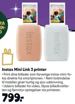 Bilka Instax Mini Link 3 printer tilbud