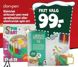 Bilka danpen elektrisk airbrush-pen med sprøjtepistol eller elektronisk spin art tilbud