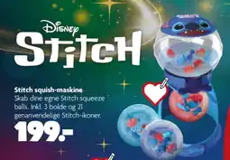 Fætter BR Disney Stitch Stitch squish-maskine tilbud