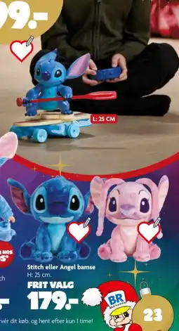 Fætter BR Stitch eller Angel bamse tilbud