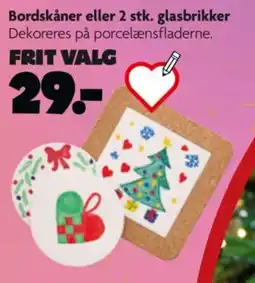 Fætter BR Bordskåner eller 2 stk. glasbrikker tilbud