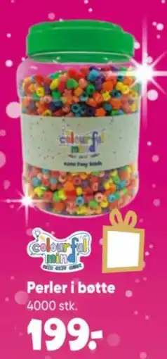 Bilka Colourful Mind Perler i bøtte tilbud