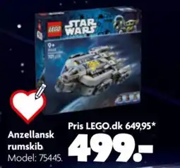 Fætter BR Lego star wars anzellansk rumskib tilbud