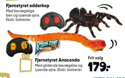 Bilka Action Zone Wildlife Fjernstyret edderkop tilbud