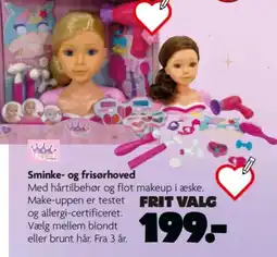 Fætter BR Crystal dream Sminke- og frisørhoved tilbud