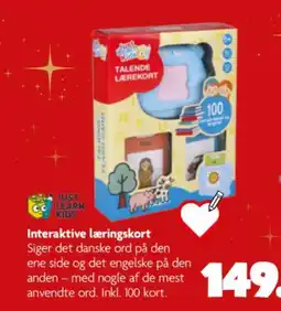 Fætter BR Just Learn Kids Interaktive læringskort tilbud