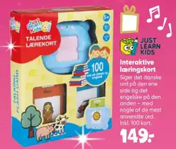 Bilka Just Learn Kids Talende Lærekort tilbud
