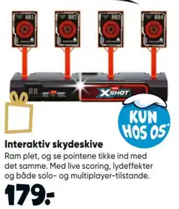 Bilka Xshot interaktiv skydeskive tilbud