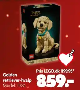 Fætter BR LEGO Golden retriever-hvalp tilbud